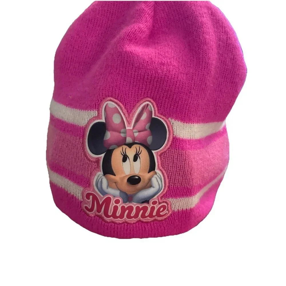 Lot Of 3 Hats / Caps 1 NWT Disney Minnie Mouse Cap W/ Sunglasses 1 Beanie, 1 Cap